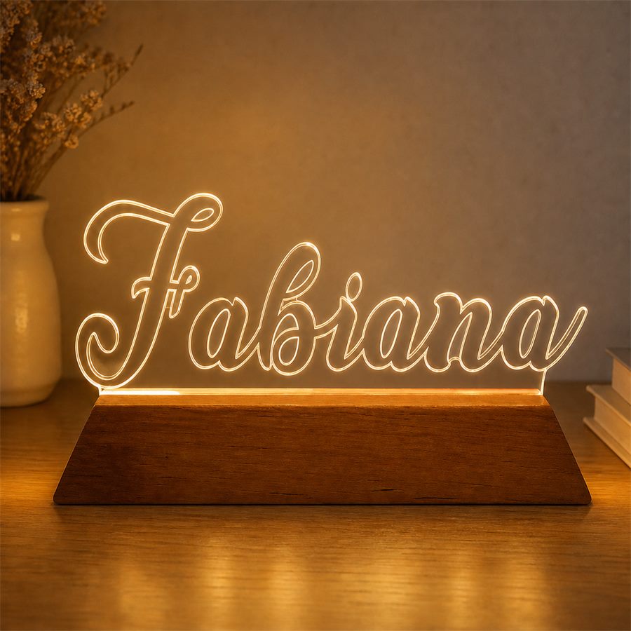 Luminária personalizada — projeto entregue